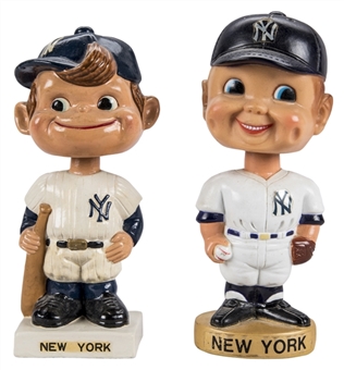 Lot of (2) Vintage New York Yankees Bobble Heads